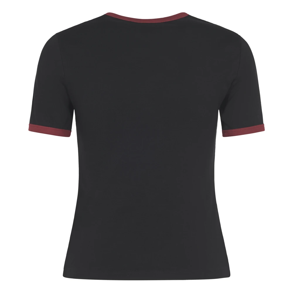 Courrèges Stijlvolle T-shirts en Polos Collectie Black Dames