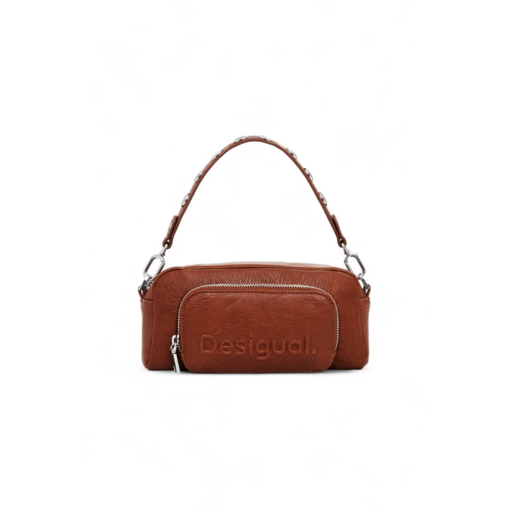 Desigual Half Logo Prades Dames Tas Brown Dames