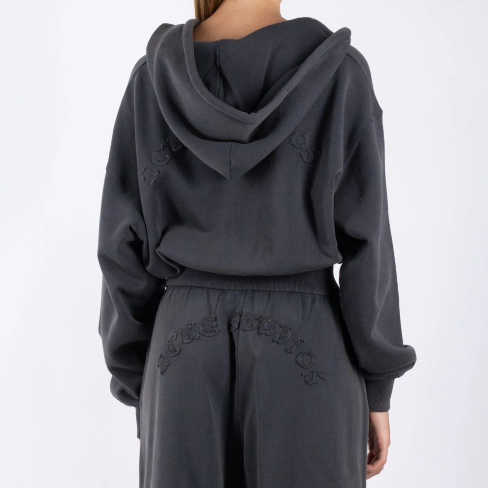 Acne Studios Oceaanblauwe Katoenen Sweatshirt Ai0157 Blue Dames
