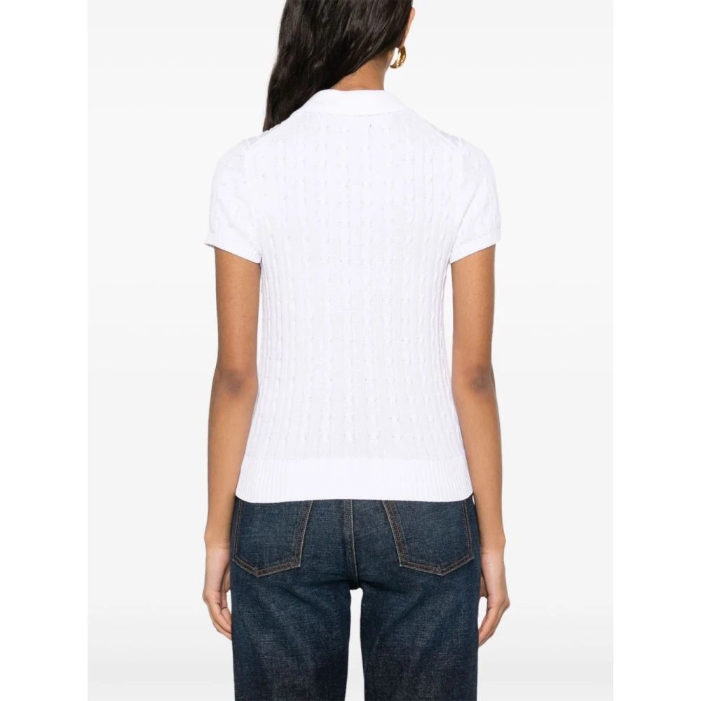Polo Ralph Lauren Witte Polo T-shirts met Pony Motief White Dames