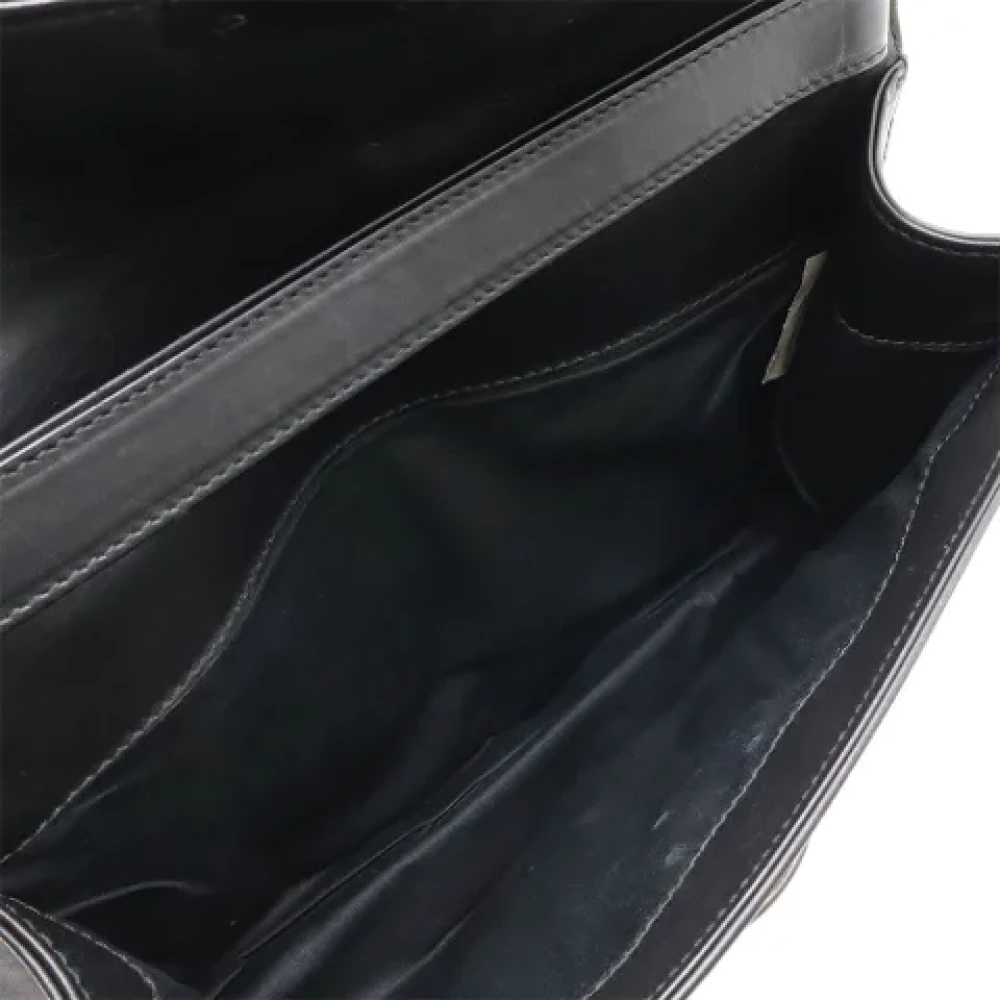 Bottega Veneta Vintage Pre-owned Leather clutches Black Unisex