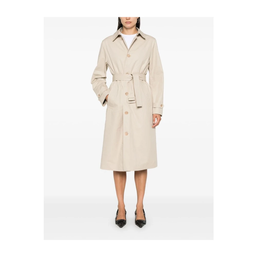 Moschino Ketting Link Trench Coat Beige Dames