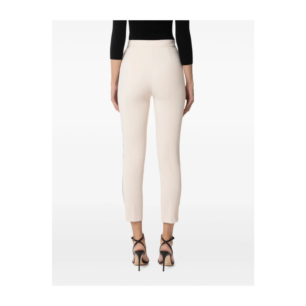 Elisabetta Franchi Beige Broek met Zakken Beige Dames