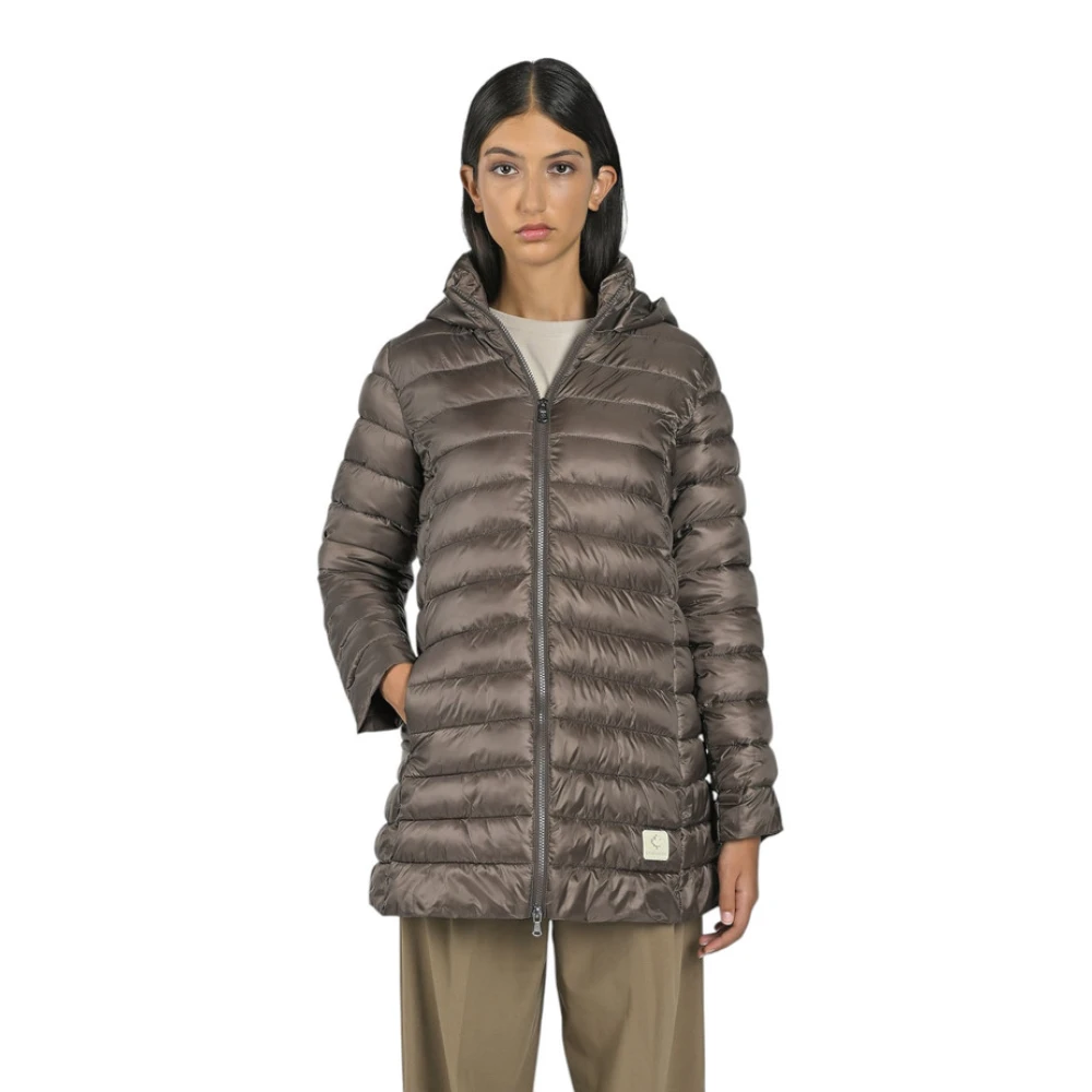 Canadian Classics Lange Pufferjas Beige Dames