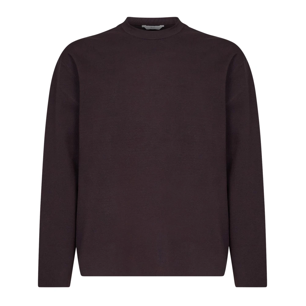 Hevo Fiumara Knitwear - Male - Round-Neck Knitwear - Brown - M - Knitwear