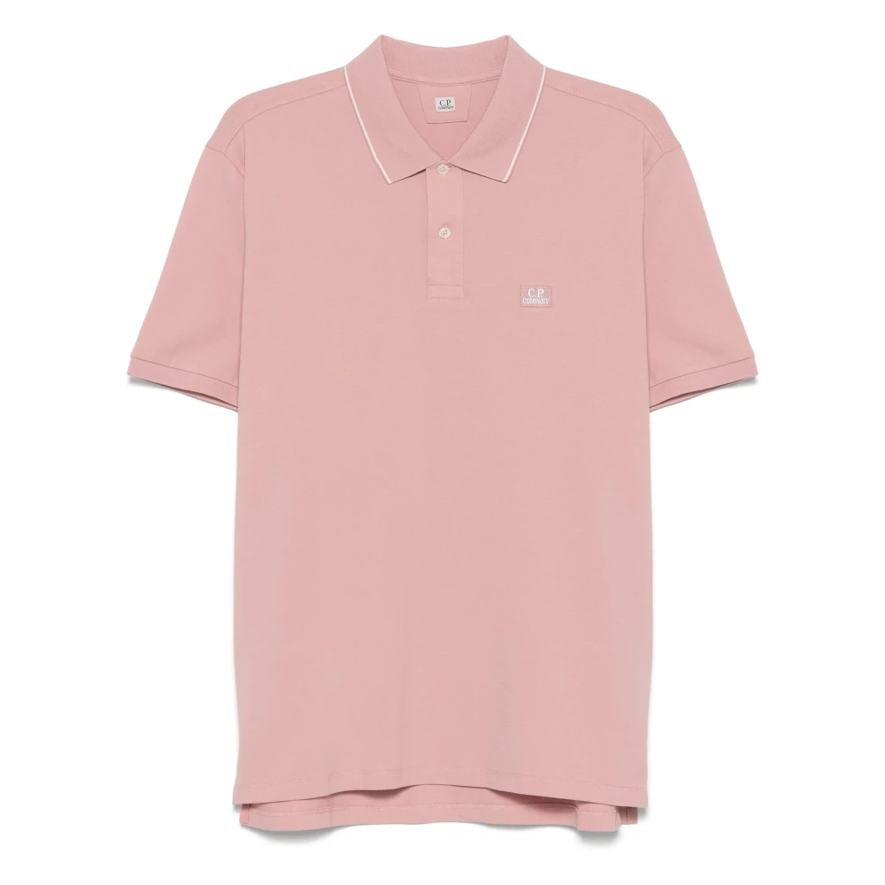 C.p. Company , Polo Shirts, Male, Pink, Xl, Misty Rose Polo Shirt