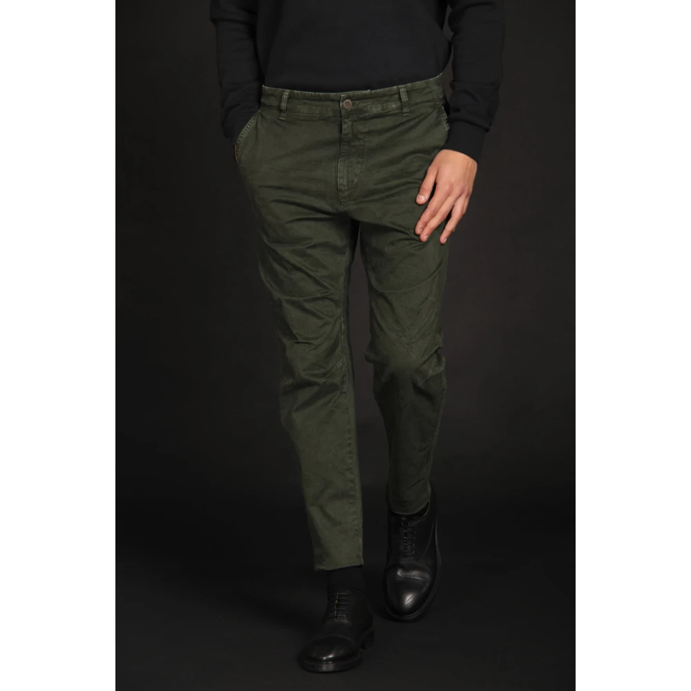 Mason's Beperkte Editie Wortelpasvorm Cargo Broek Green Heren