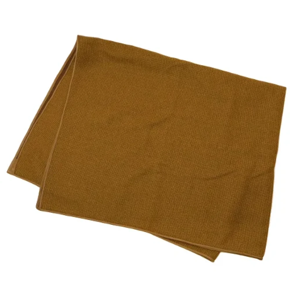 Gucci Vintage Pre-owned Canvas scarves Brown Dames
