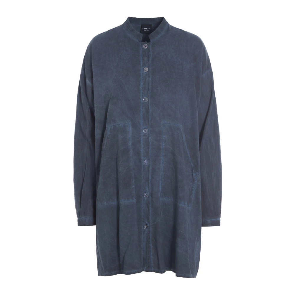 Bitte Kai Rand Vervaagde Midnight Dirty Dye Overhemd Blue Dames