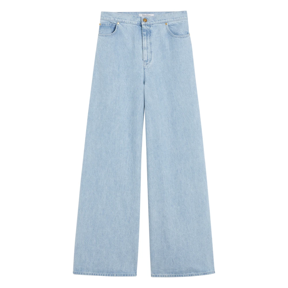 Max Mara Vrouw Blauw Jeans Dames, S, Broeken