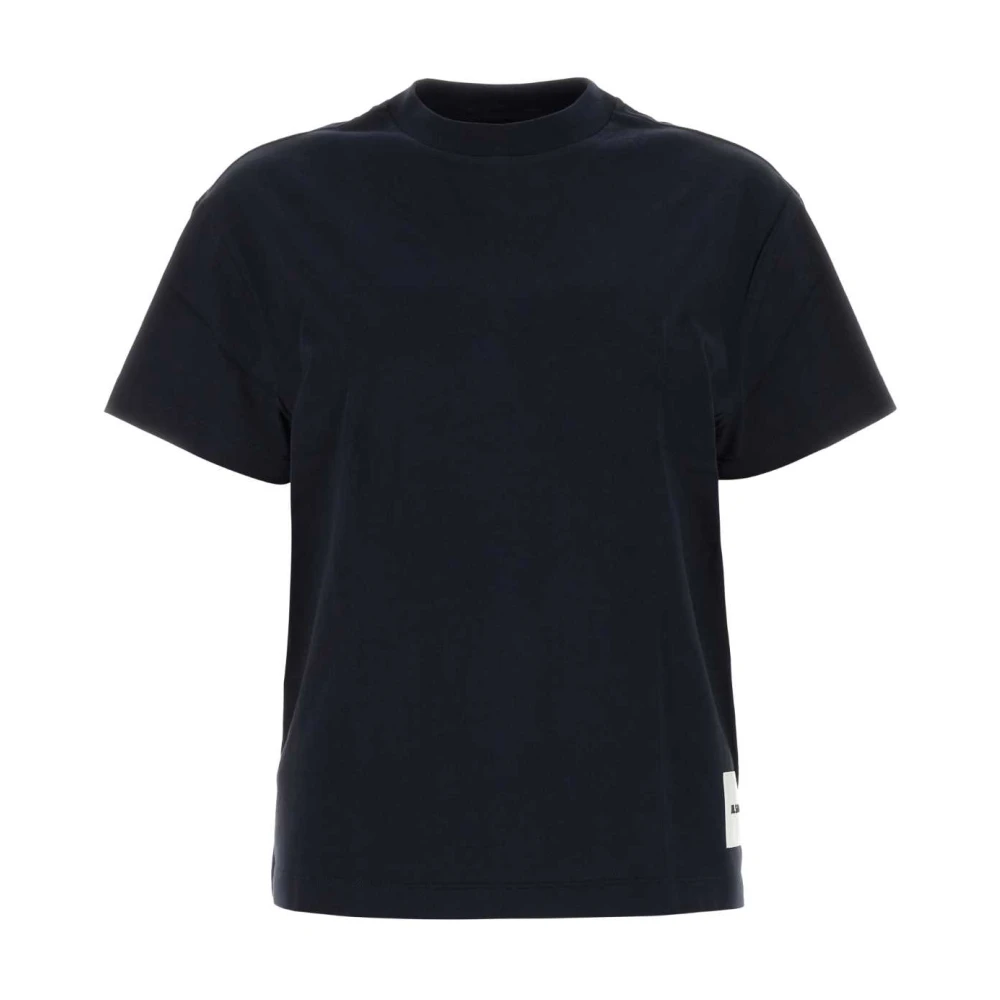 Jil Sander Midnight Blue Katoenen T-Shirt Set Black Dames