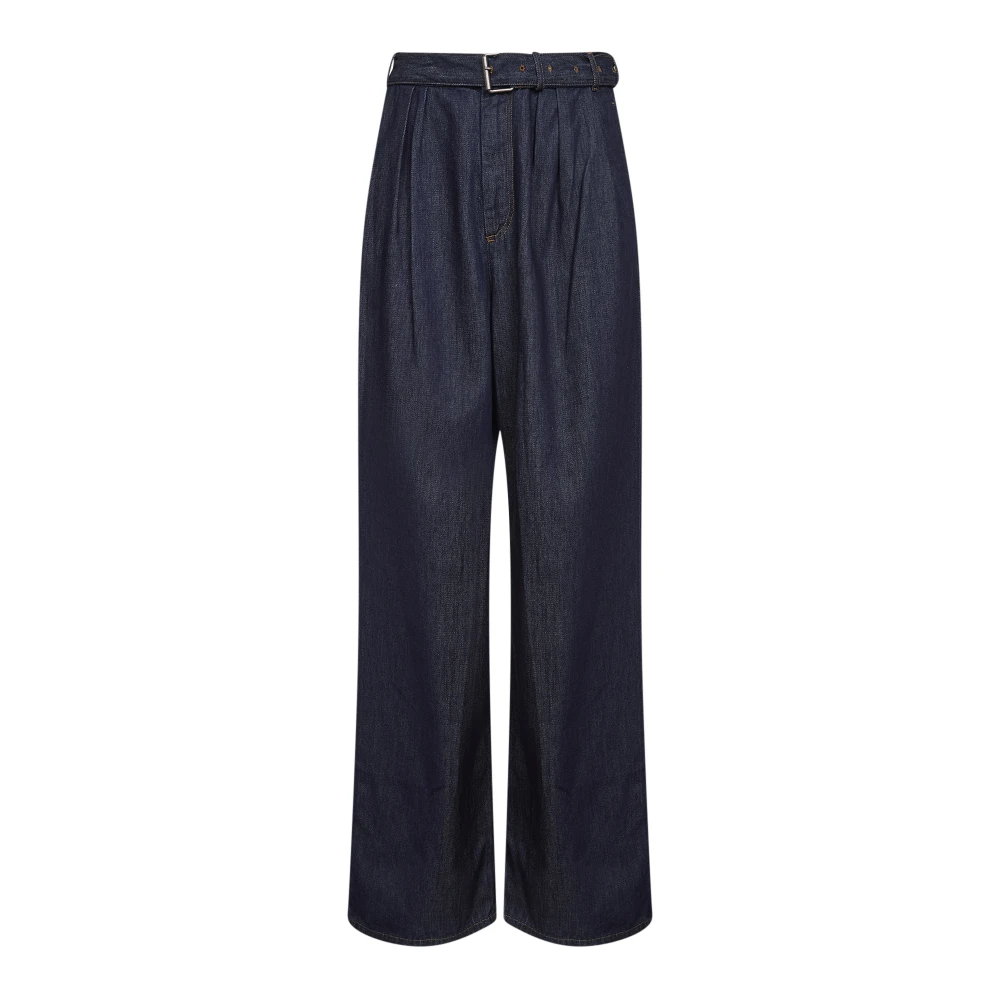 Dries Van Noten Men's Blue Wide Jeans - Wide Trousers - M - Trousers