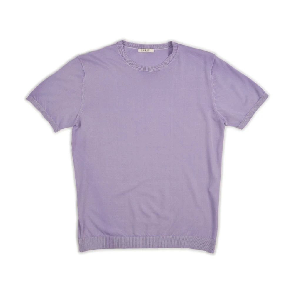 L.b.m. 1911 Paarse T-shirt Finezza 16 voor Heren Purple Heren