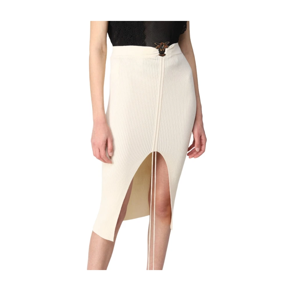 pinko Knielange Rok in Trendy Stijl Pink Dames