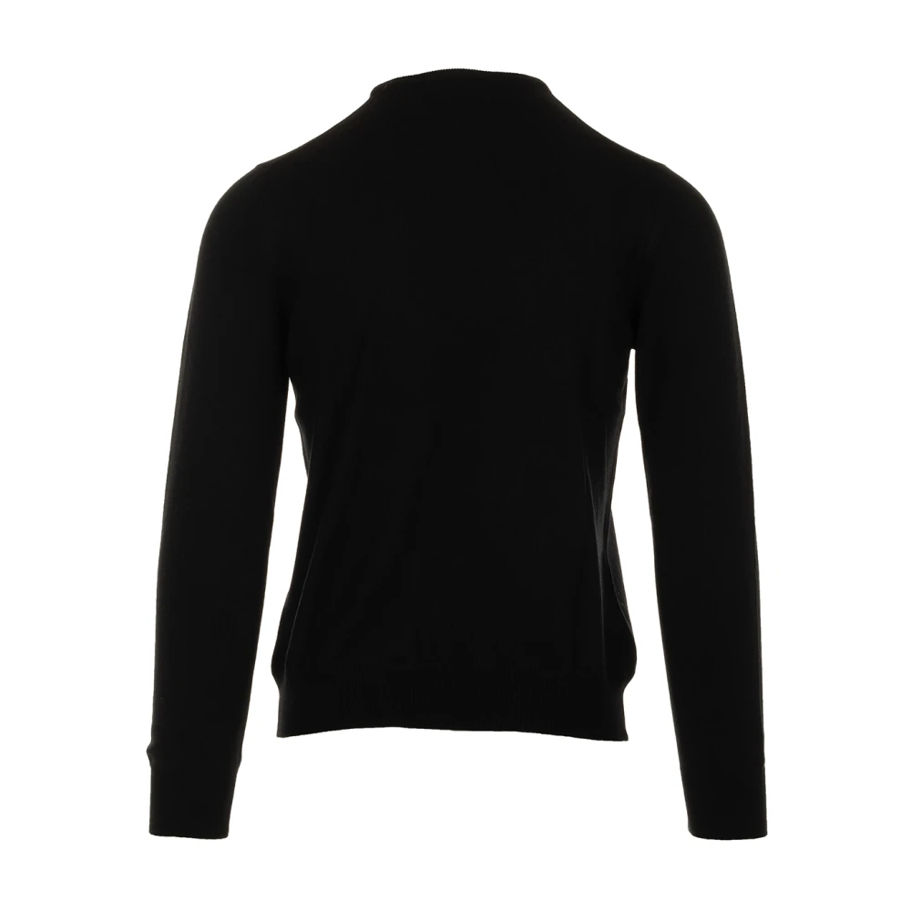 Gran Sasso Zwarte Sweater Paricollo Black Heren