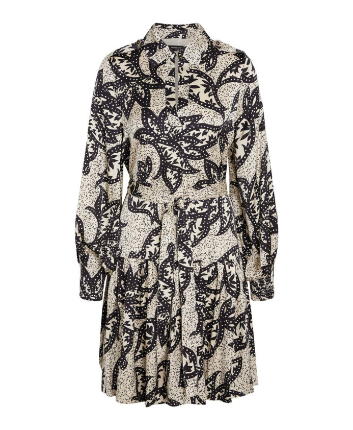 robe-trapeze-imprime-sable
