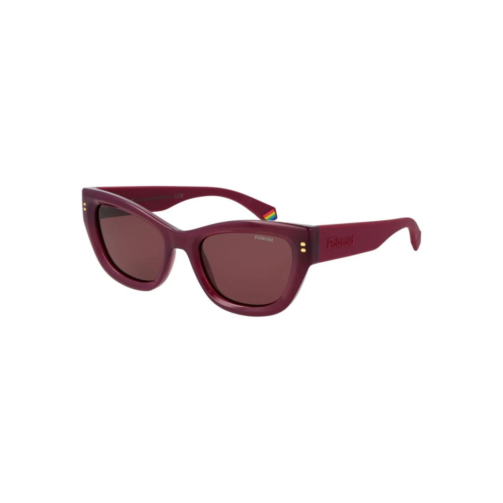Polaroid Women's Purple Polycarbonate Sunglasses With Uv Protection