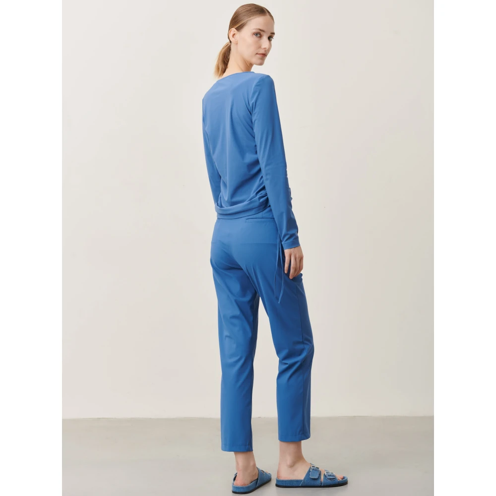 Jane Lushka Long Sleeve Tops Blue Dames