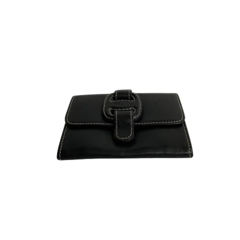 Salvatore Ferragamo Pre-owned Leather wallets Black Dames