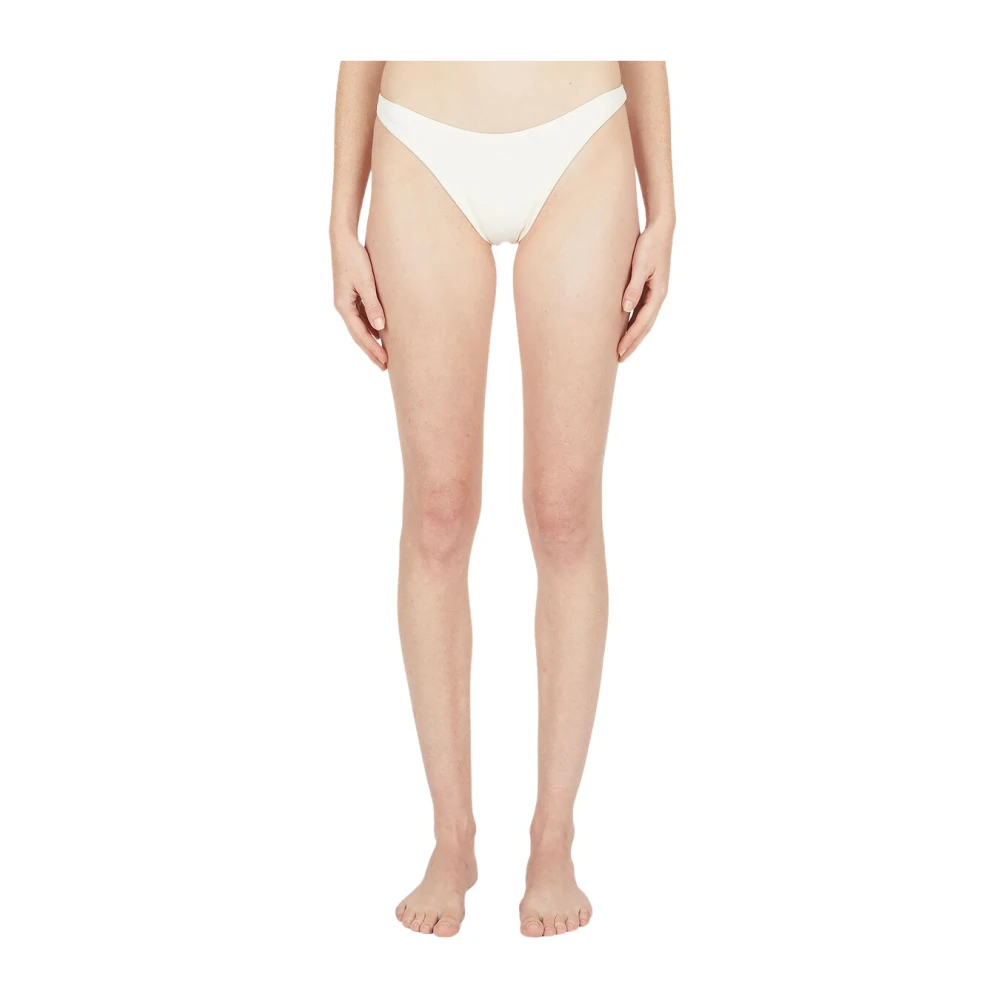 Ziah Women's White Bikinis, L, Classic Swim Bottoms