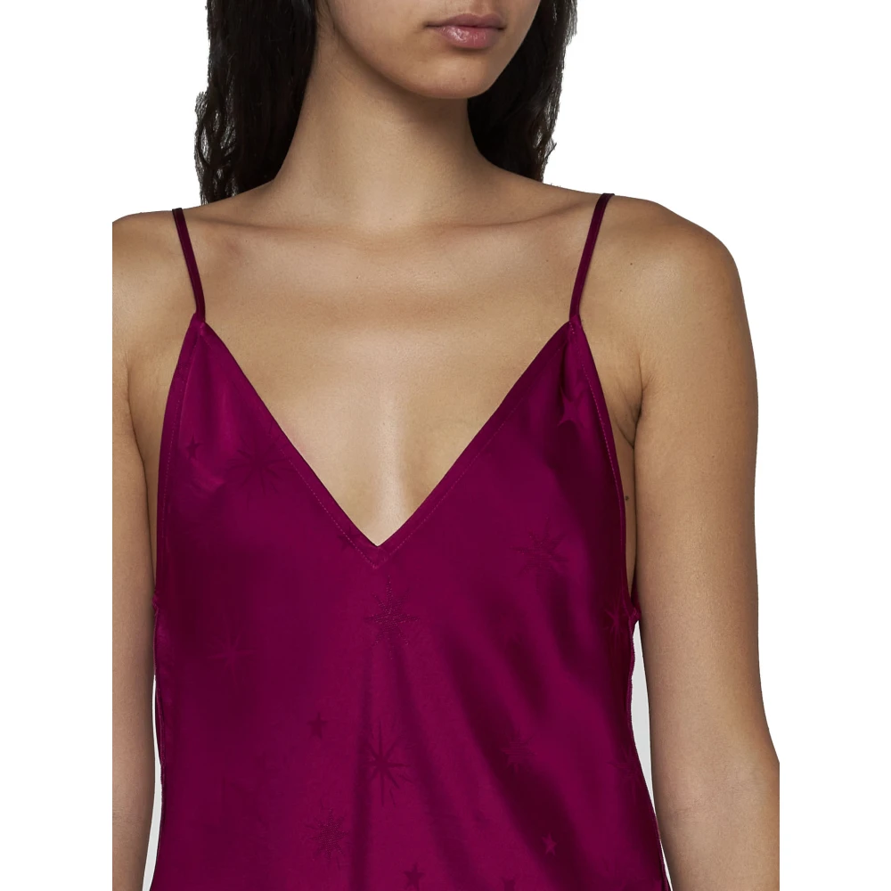 Forte Elegante Zijden Top Red Dames