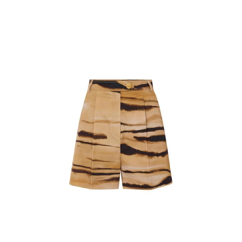 Elisabetta Franchi Brown Casual Shorts, Female, M, Drill Shorts