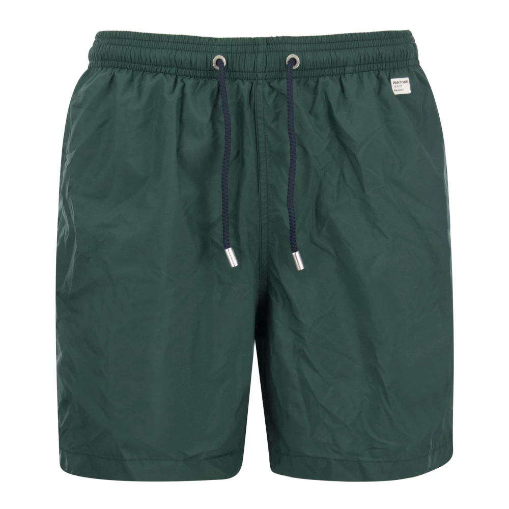 MC2 Saint Barth Lichtgewicht Beach Boxer Shorts van Sneldrogende Stof Green Heren