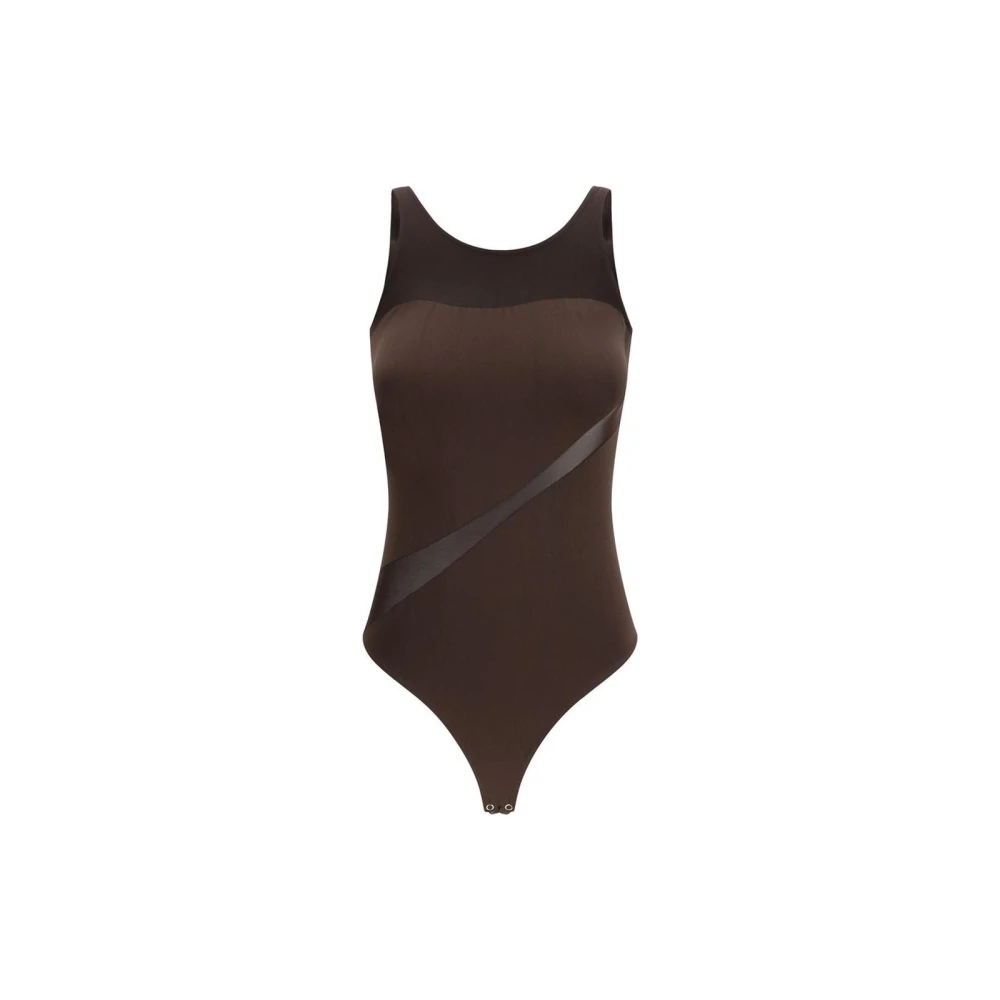 Wolford Women's Brown Polyamide Bodysuit With Sleek Design