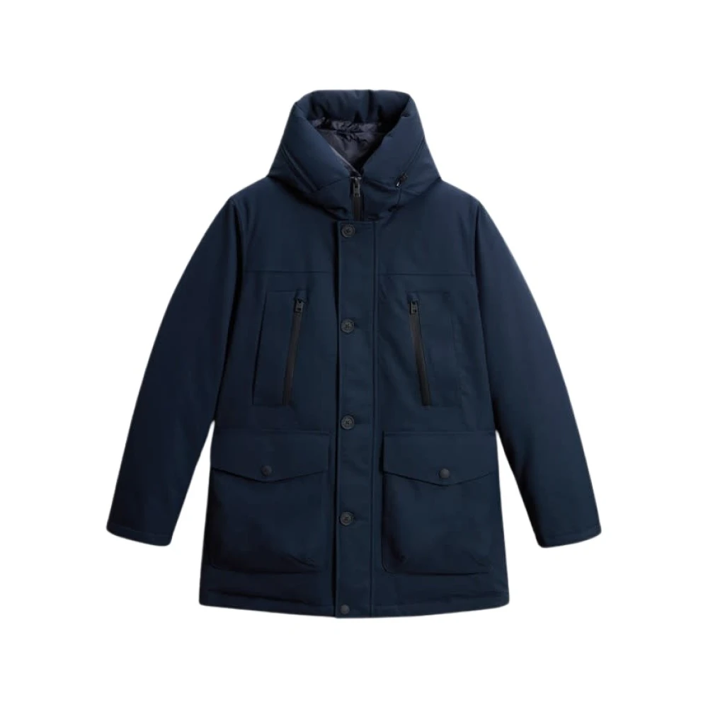 Woolrich Arctic Parka Melton Blue Heren