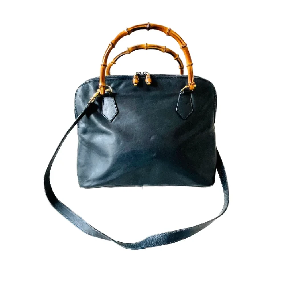 Gucci Vintage Pre-owned Leather gucci-bags Black Dames