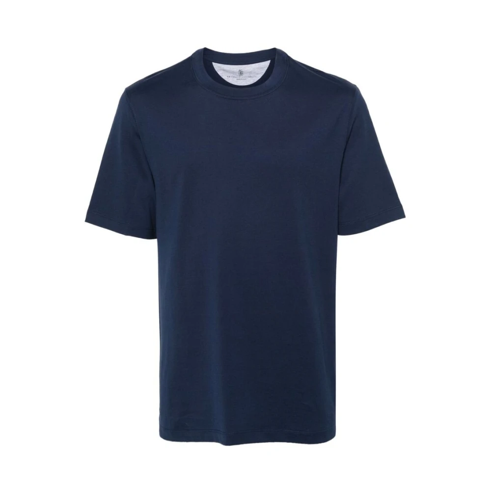 BRUNELLO CUCINELLI T-Shirts Blue Heren