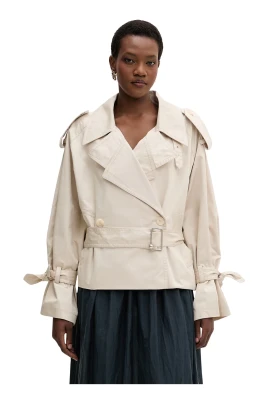 Croppad trenchcoat