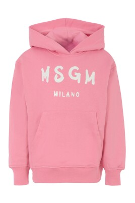 sweat-a-capuche-en-coton-rose