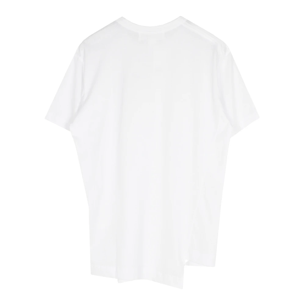Comme des Garçons Wit Logo T-Shirt White Heren