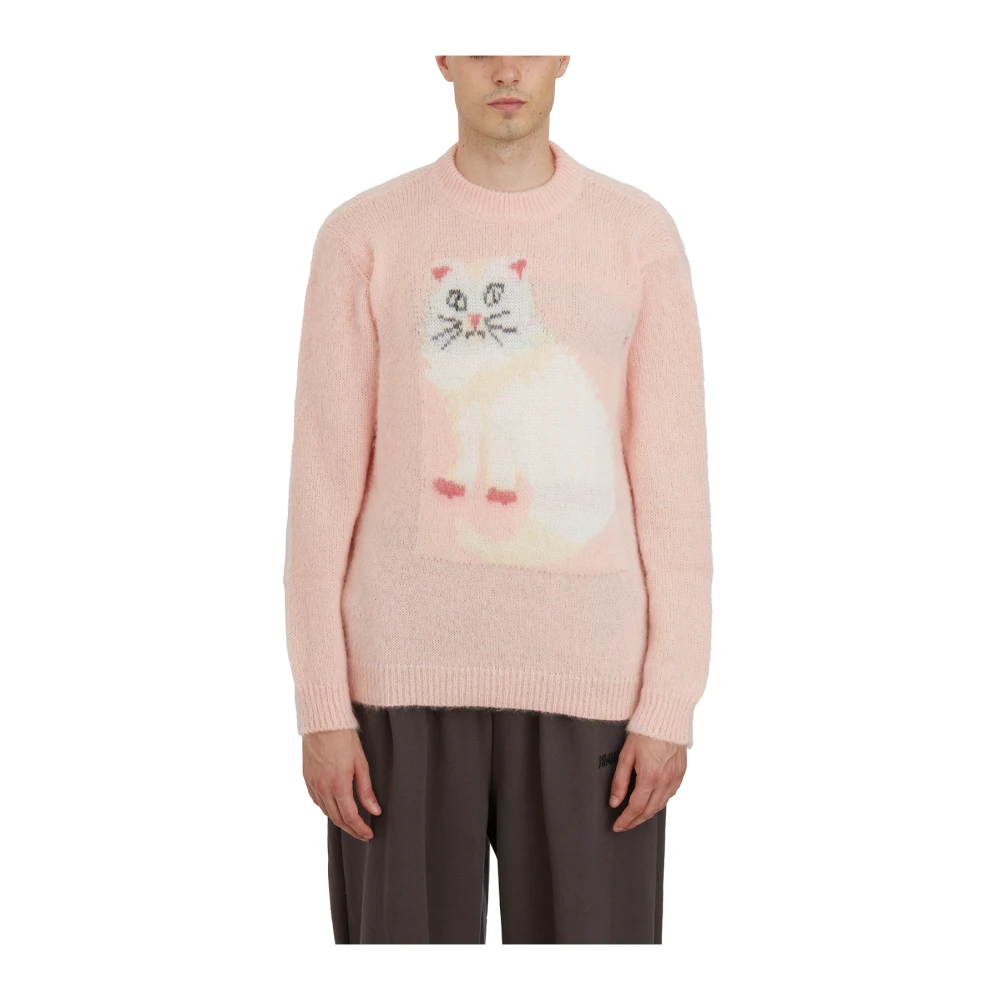Magliano Schattige Kat Gebreid Pink Heren