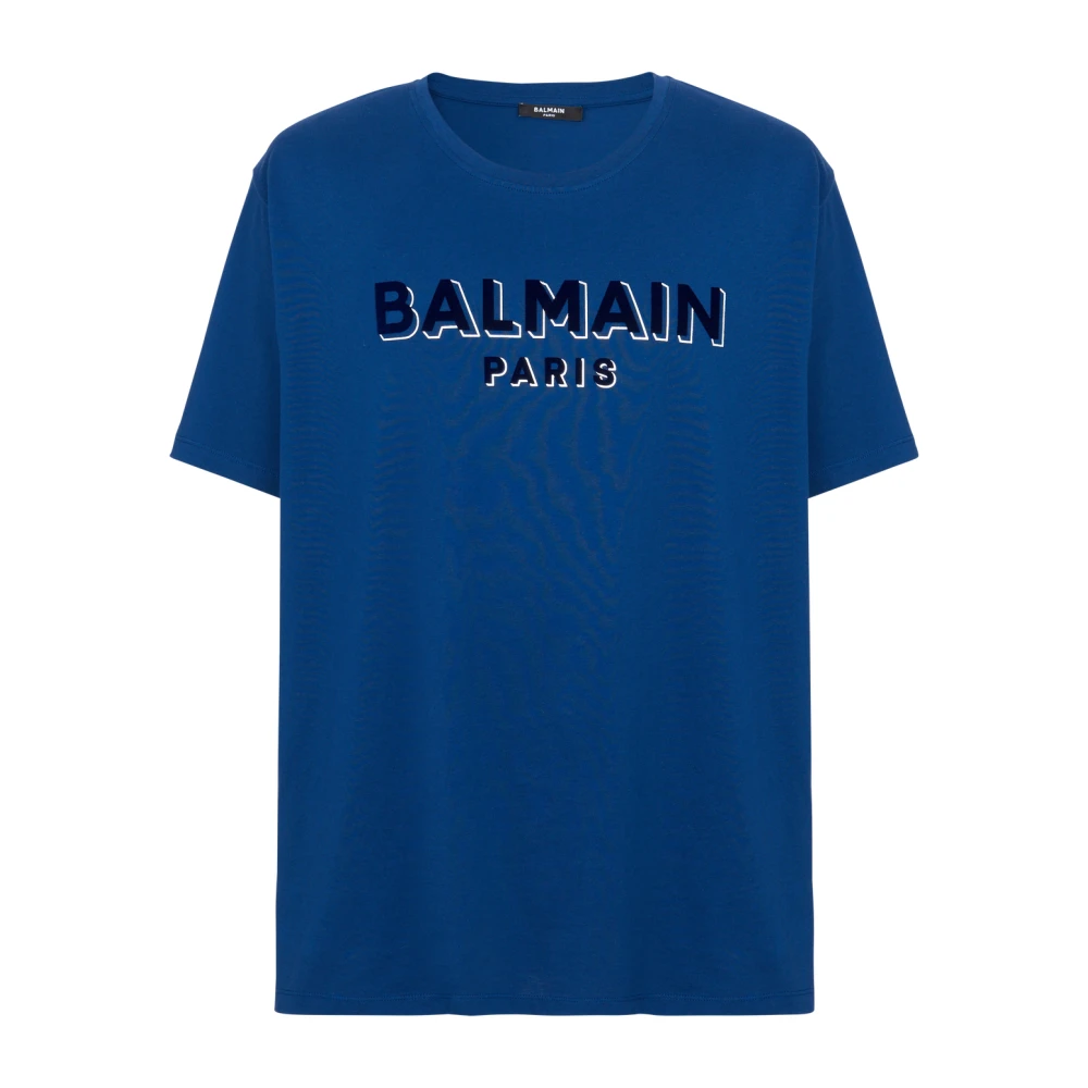 Balmain - Tops > T-Shirts - Blue - Balmain - Modalova