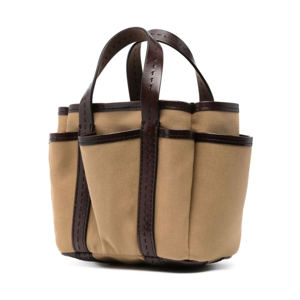 Max Mara Gardenca XS Bloemenjurk Brown Dames