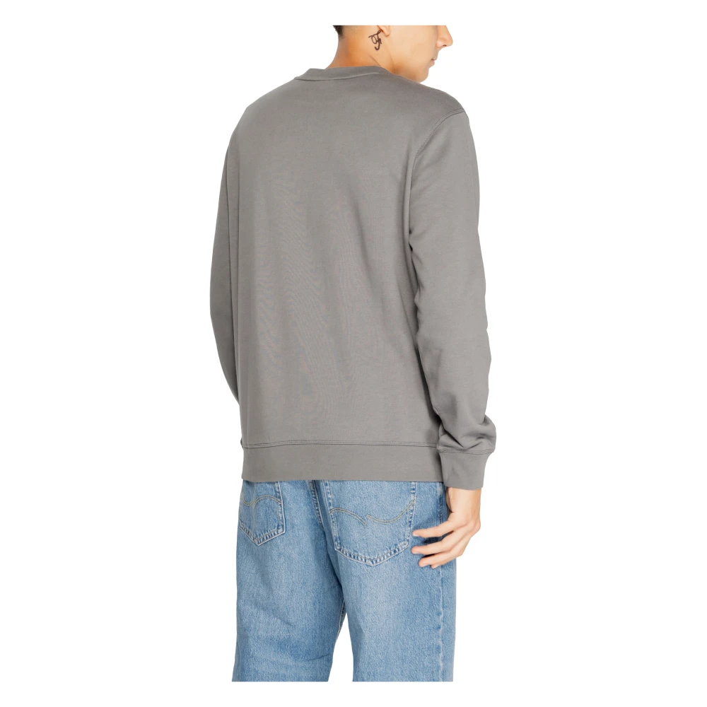 Hugo Boss Heren Sweatshirt Herfst Winter Collectie Katoen Gray Heren