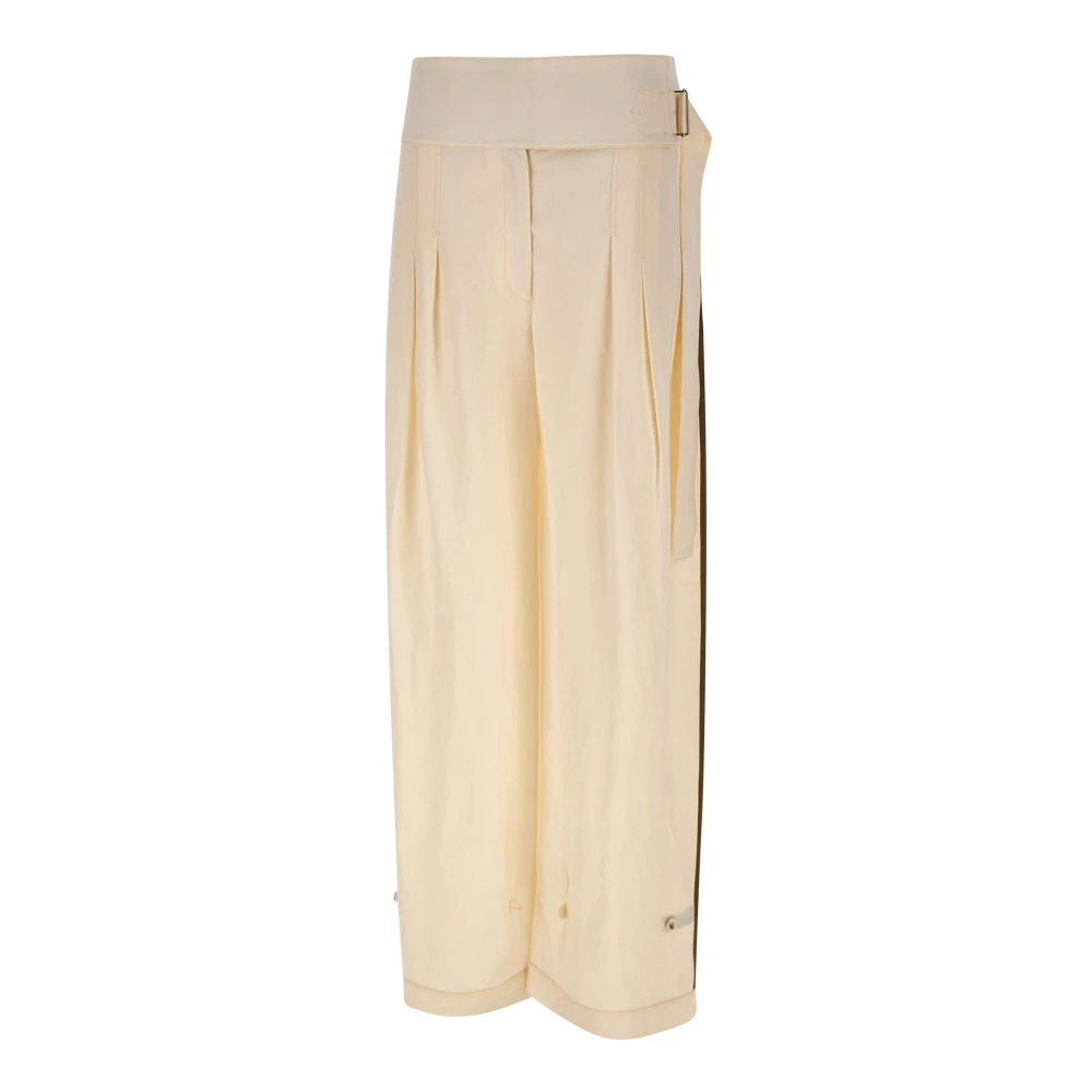 Entire Studios Kvinno Vit Byxor Dam, Xs, Pinch Pants