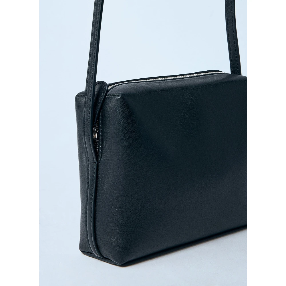 The Row Gladleren Crossbodytas Italië Black Dames