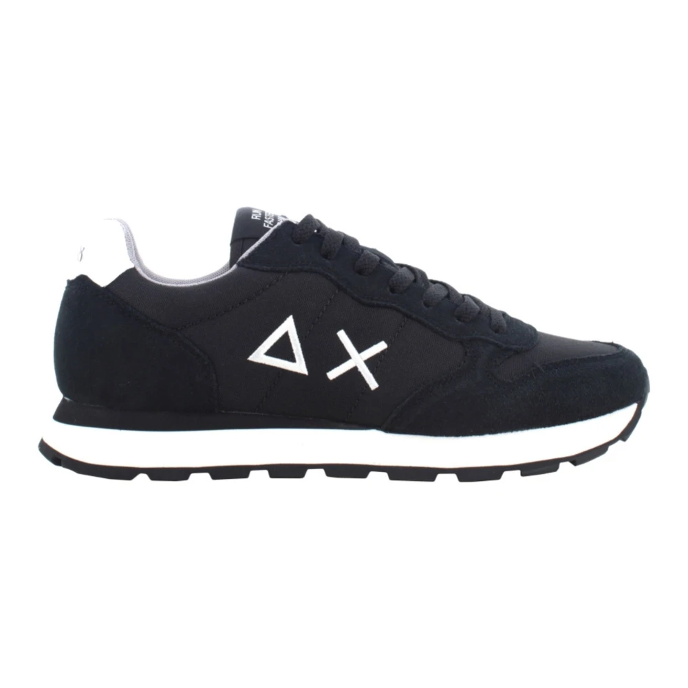 Sun68 Stevige Heren Sneakers Suède Heren Schoenen Zwart
