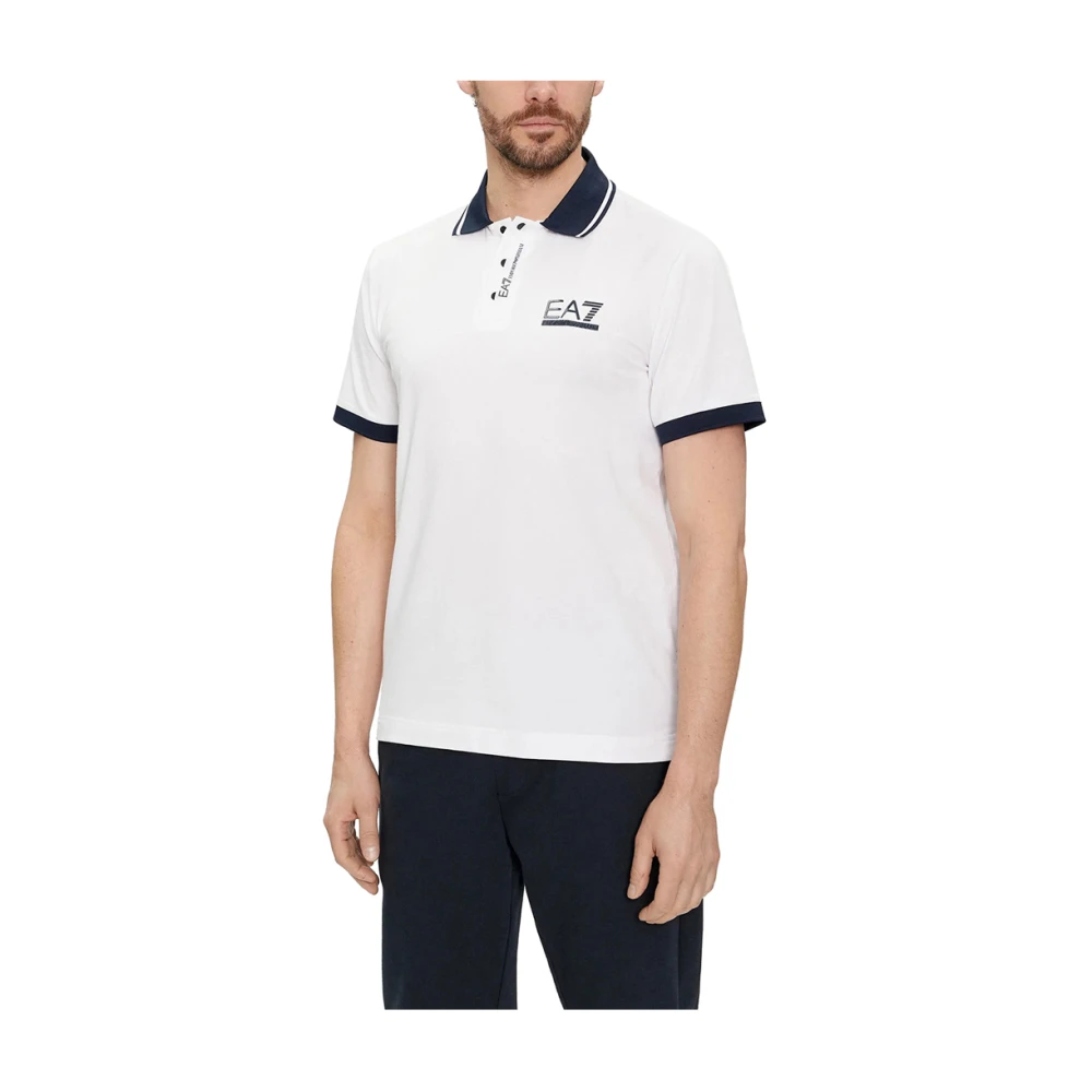 Emporio Armani EA7 Wit Poloshirt Hoge Kwaliteit White Heren