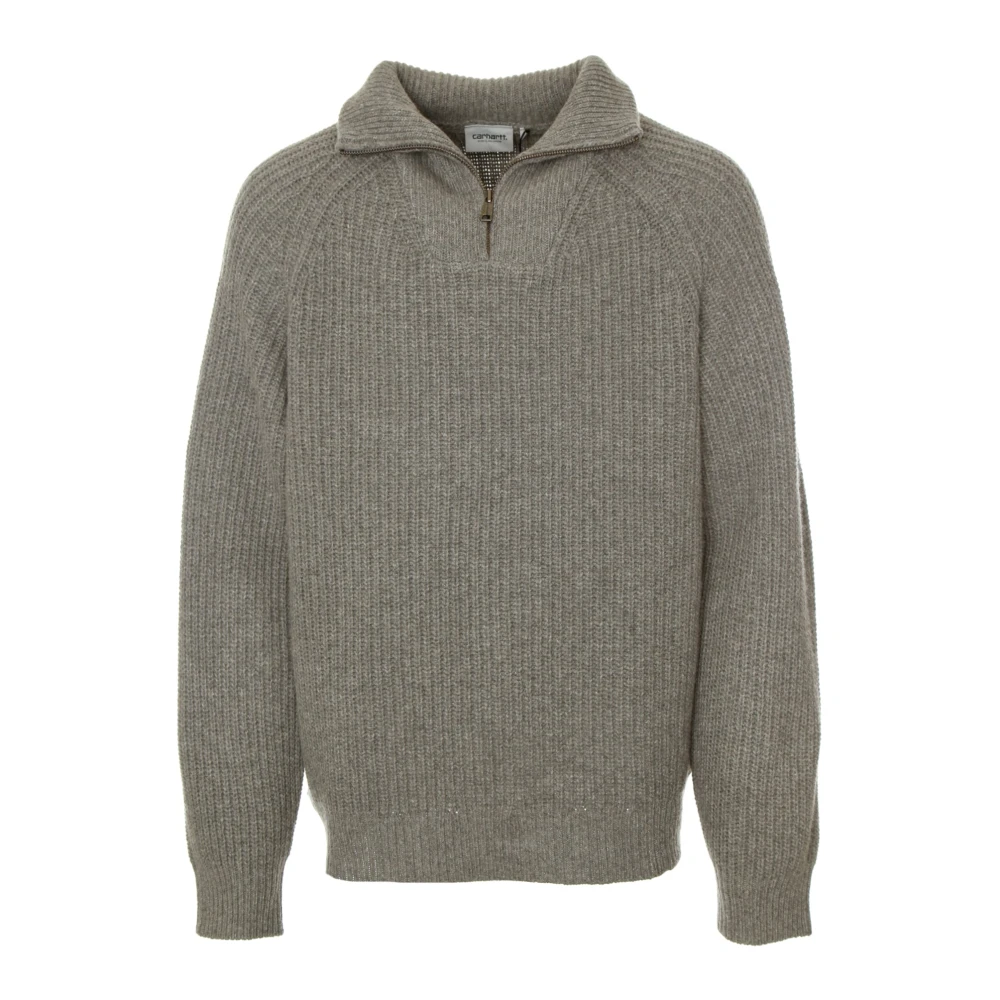 Carhartt WIP Marlon Half-Zip Gebreide Trui Gray Heren