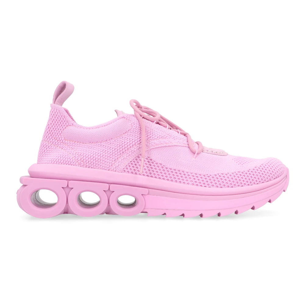 Ferragamo Nima Fabric Low-Top Sneakers Dames Schoenen Roze