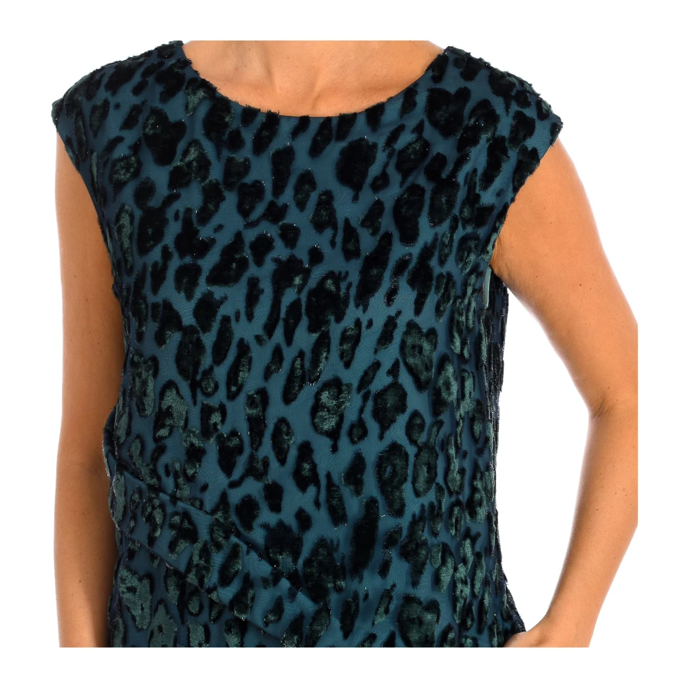 Emporio Armani Groen Multicolor Jurk Green Dames