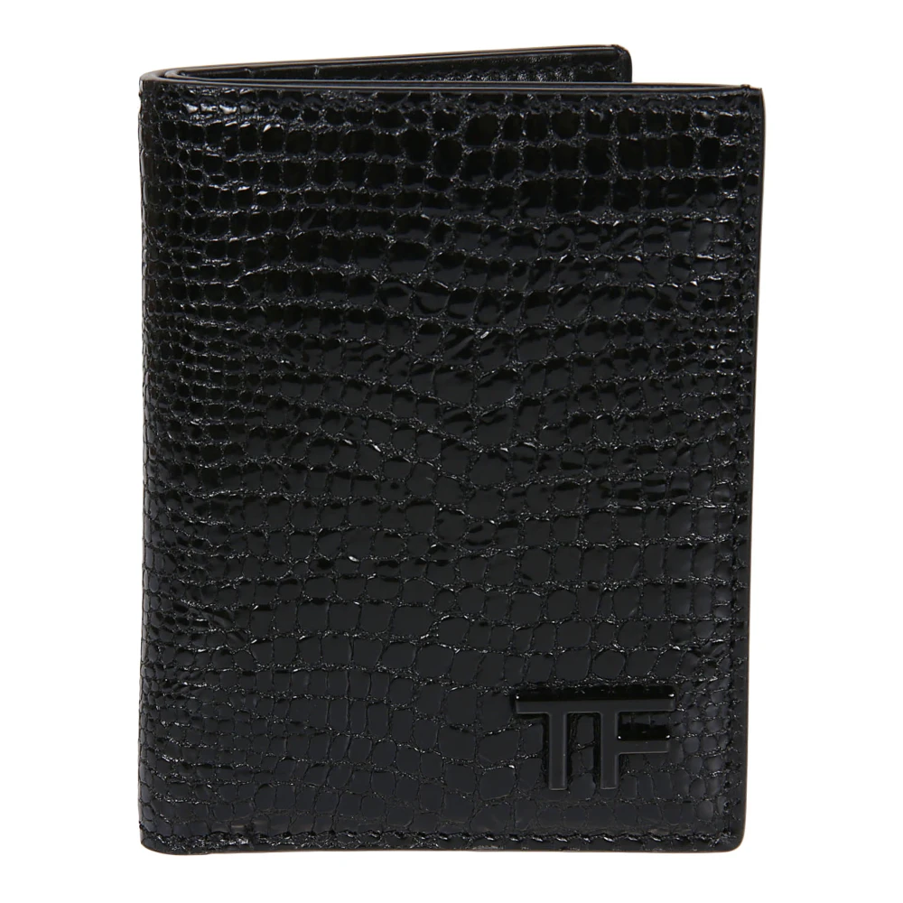 Tom Ford Lizard Fällbar Korthållare Black, Herr