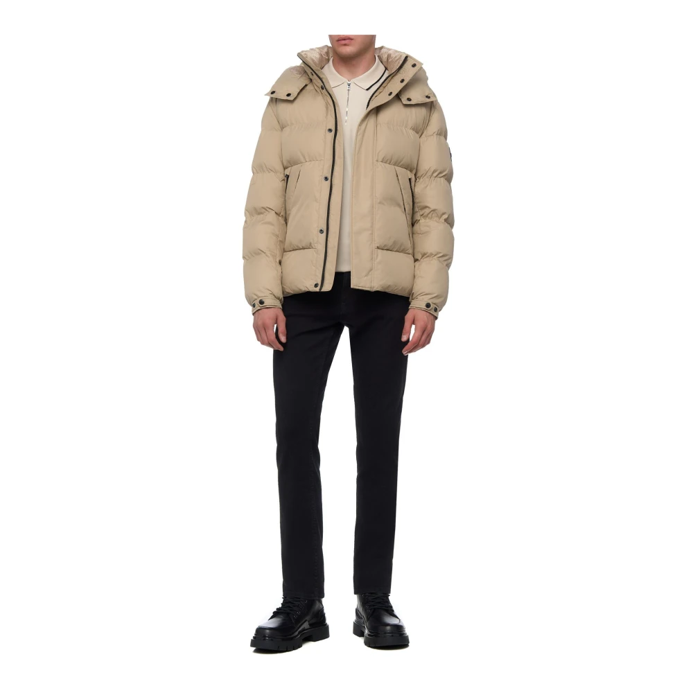 Boss Capuchon Puffer Jacket H-Corbinian3 Beige Heren
