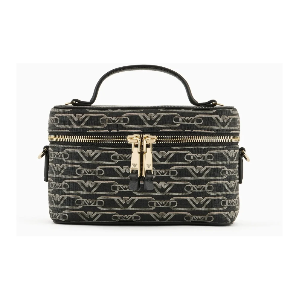 Emporio Armani Grafische Logo Zwarte Persoonlijke Accessoires Tas Black Dames