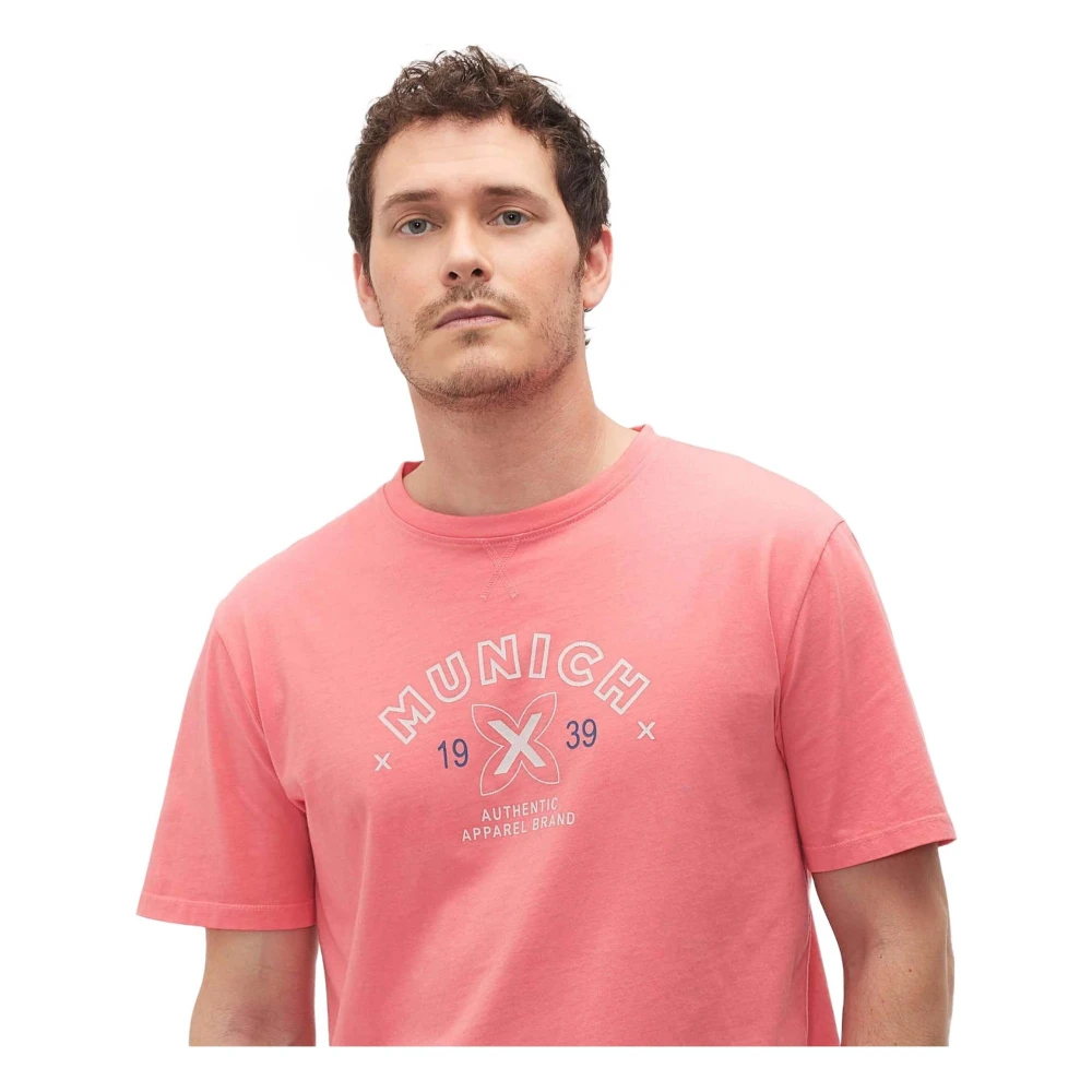 Munich Vintage T-shirt Pink Heren