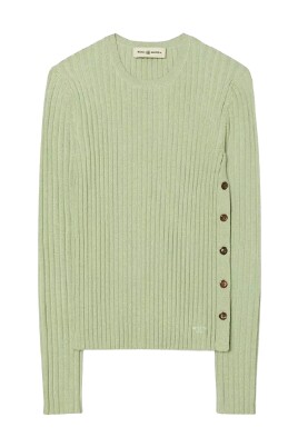 chemisier-tricot-vert-col-rond